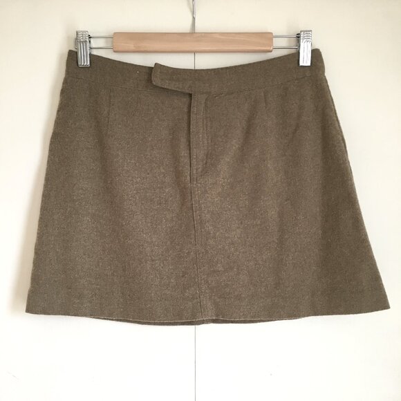 Vintage Y2K American Eagle Preppy Wool Blend Mini Skirt - Picture 1 of 13